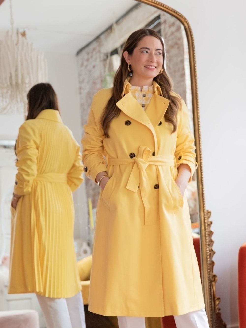 Ann Taylor Petite Soft Yellow Jacket